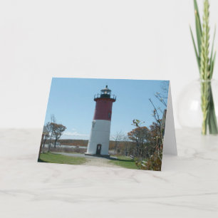 Tarjeta Cape Cod, Nauset Lighthouse Blank Card