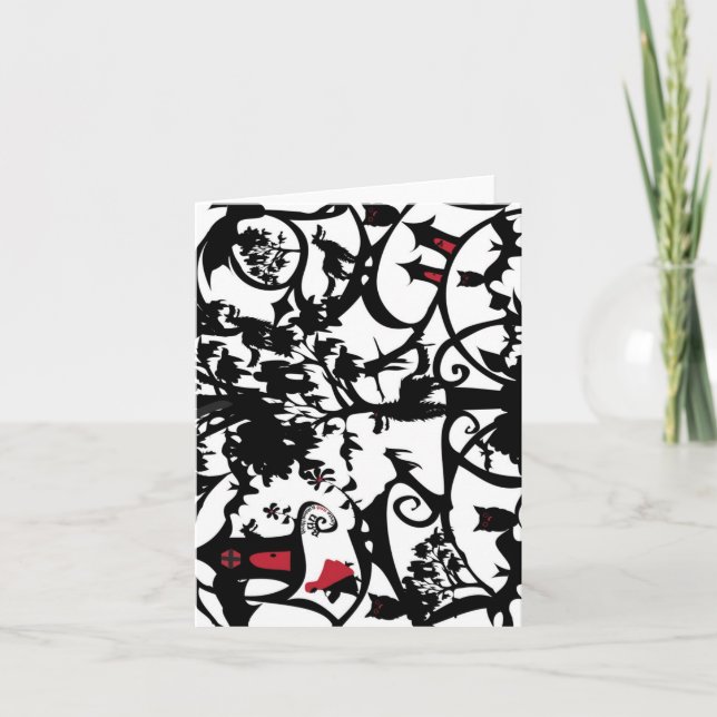 Tarjeta Caperucita Roja (Anverso)