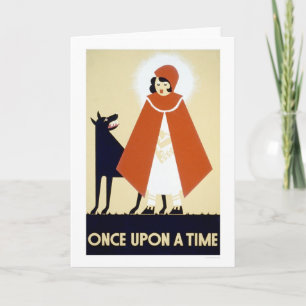 Tarjeta Caperucita Rojo WPA 1937