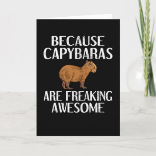Tarjeta Capibara Lover Rodent Carpinpincho Animal Capybara