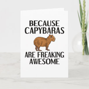 Tarjeta Capibara Lover Rodent Carpinpincho Animal Capybara