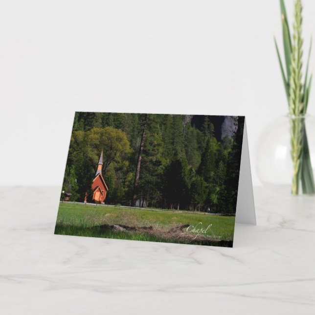 Tarjeta Capilla de Yosemite (Anverso)
