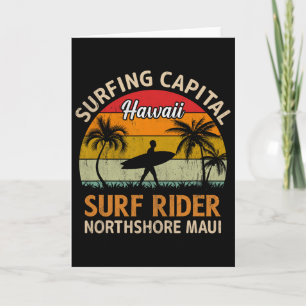 Tarjeta Capital de surf Hawaii Surf Rider Northshore Maui