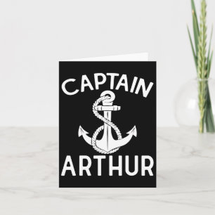 Tarjeta Capitán Arthur Boating Anchor Barco Yate