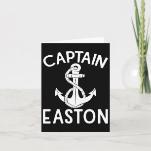 Tarjeta Capitán Barco de Barco de Barco de Anchor Easton