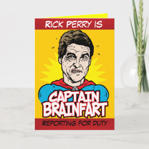 Tarjeta Capitán Brainfart Card de Rick Perry