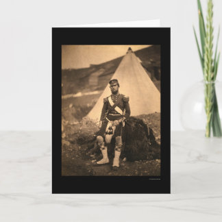 Tarjeta Capitán Cuninghame Highlander 1855