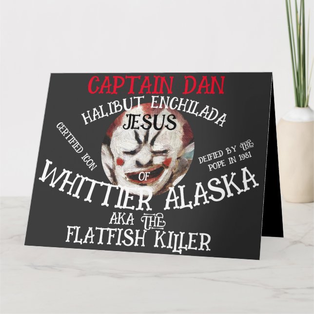 TARJETA CAPITÁN DAN ENCHILADA JESÚS WHITTIER ALASKA (Anverso)