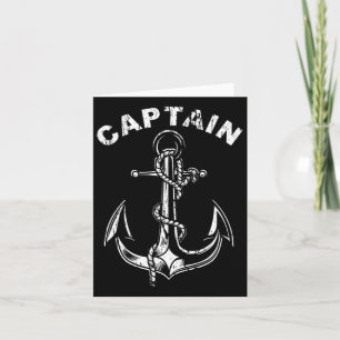 Tarjeta Capitán De Ancla Del Barco