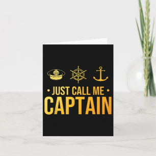 Tarjeta Capitán De Barco Guay Arte Para Hombres Barcos De