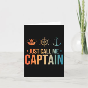 Tarjeta Capitán De Barco Guay Arte Para Hombres Barcos De