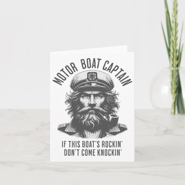 Tarjeta Capitán de barcos si este barco es Rockin no Com (Anverso)