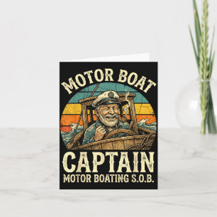 Tarjeta capitán de lancha motora