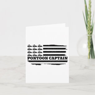 Tarjeta Capitán de pontón Patriota Propietario de barco Ba