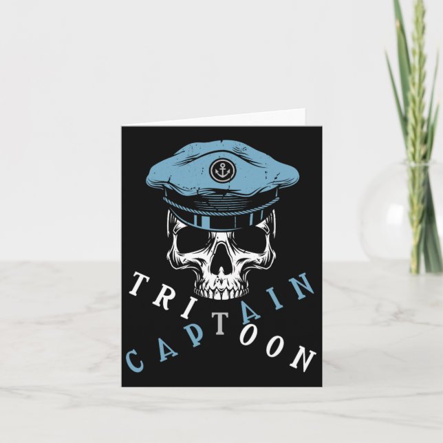 Tarjeta Capitán de Tritón en bote Pontón por vida en bote (Anverso)