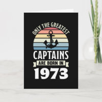 Capitán del barco nacido en 1973 Regalo de cumplea