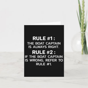 Tarjeta Capitán del barco Reglas El barco es divertido