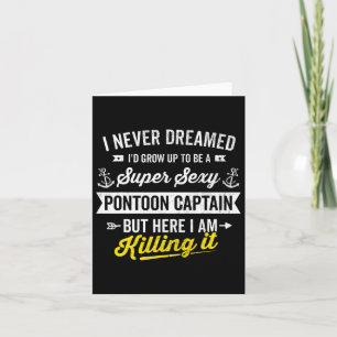Tarjeta Capitán del barco Super Y Pontoon Sailor Propietar