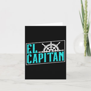 Tarjeta Capitán del capitán del barco El Capitan