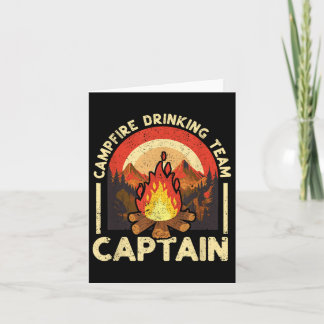 Tarjeta Capitán del equipo de bebidas Famoso Camping Outdo