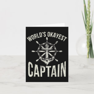 Tarjeta Capitán del mundo de los barcos