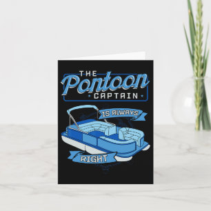 Tarjeta Capitán del pontón: barco de vela: Yate Pontoo