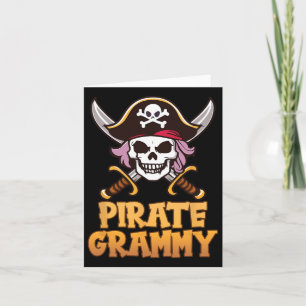 Tarjeta Capitán Grammy de Pirate coincidiendo con la abuel
