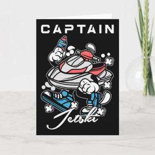 Tarjeta Capitán Jet Ski Deportes Acuáticos Extremos Jetski