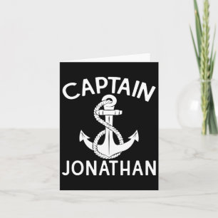 Tarjeta Capitán Jonathan Barco Anchor Yate Barco
