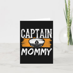 Tarjeta Capitán Mamá Barco Yate Tripulación Barco Mamá Mad