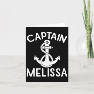 Tarjeta Capitán Melissa Barco Barco Anchor de Yate