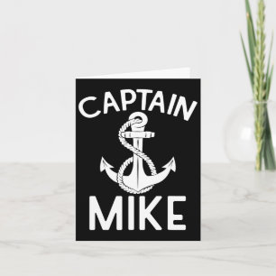 Tarjeta Capitán Mike Yacht Barco de Barco Anchor