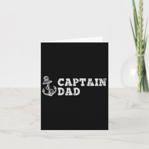 Tarjeta Capitán Papá Navegando en barco Vintage Anchor Fu