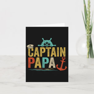 Tarjeta Capitán Papa Pontón Lago Marinero Pesca Embarcació