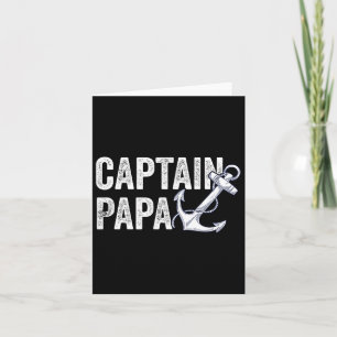 Tarjeta Capitán Papa Pontoon Regalo Lago Sailor Pescador