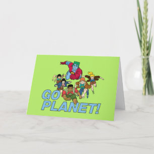 Tarjeta Capitán Planeta y los planetarios - ¡Vamos Planeta