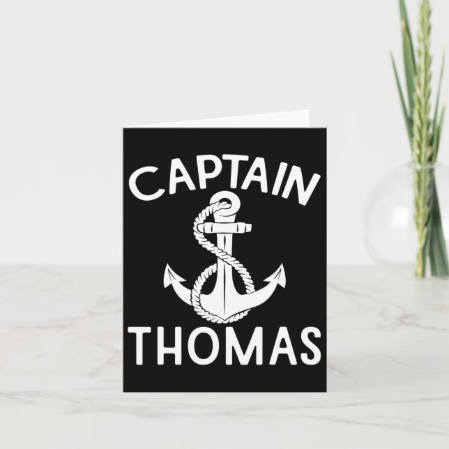 Tarjeta Capitán Thomas Anchor Barco de Barco (Anverso)