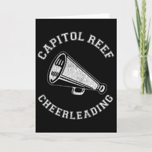 Tarjeta Capitol Reef Cheer Angustiado Retro Cheerlead de l
