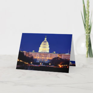 Tarjeta Capitolio de Estados Unidos del Washington DC en