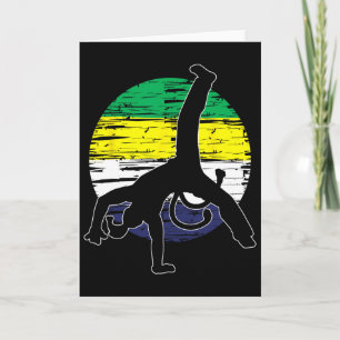 Tarjeta Capoeira Retro - Amante de las Artes Marciales Kic