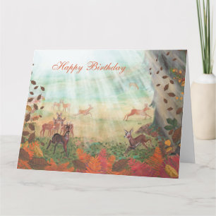 Tarjeta Capreolus de Roe Deer en Woodland Greeting
