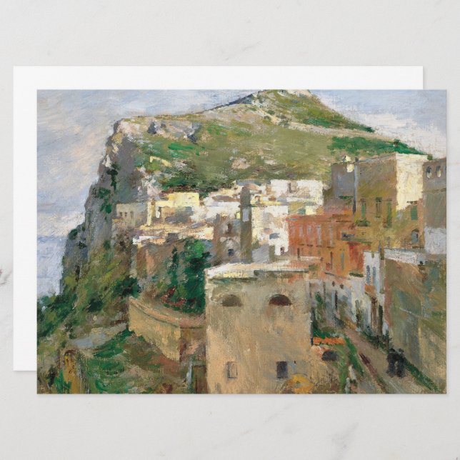 Tarjeta Capri (por Theodore Robinson) (Anverso / Reverso)