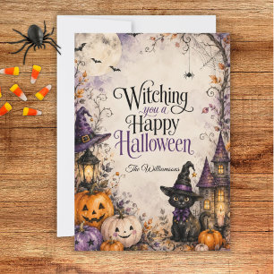 Tarjeta caprichosa de Halloween
