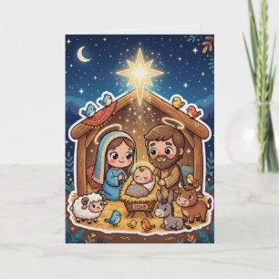 Tarjeta caprichosa de la Natividad María José Niño