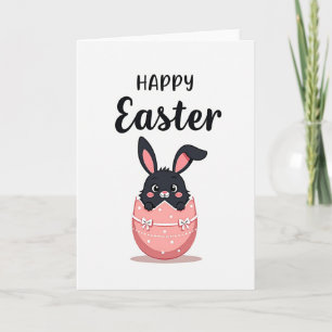 Tarjeta caprichosa del conejo de Pascua