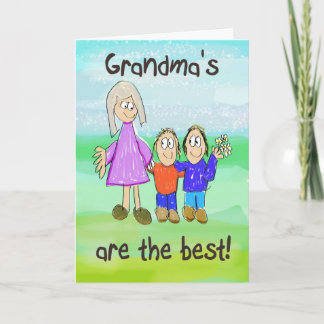 Tarjeta caprichosa del Día de la Abuela