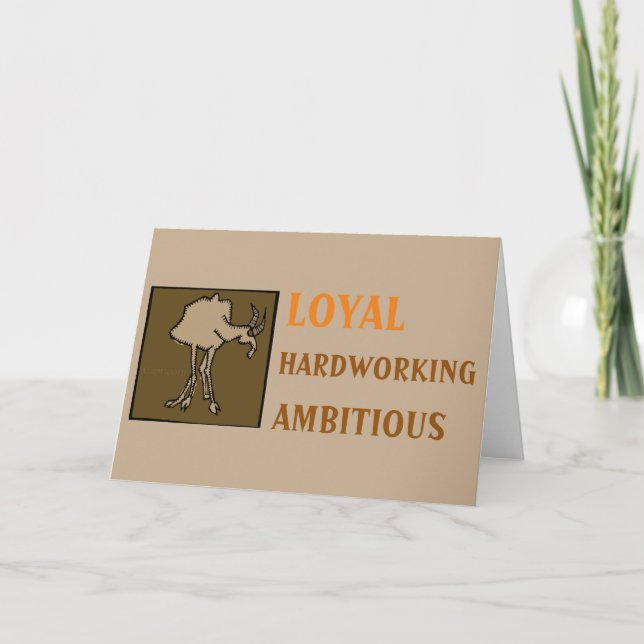 Tarjeta Capricorn para la Personalidad del Rótulo  (Anverso)