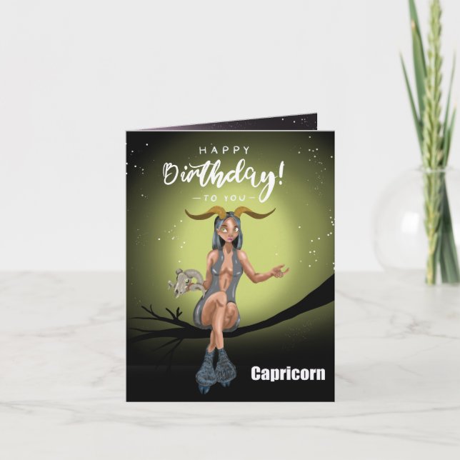 Tarjeta Capricornio (Anverso)