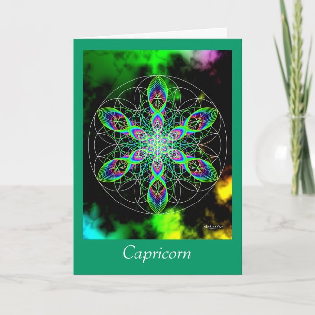 Tarjeta Capricornio (Anverso)