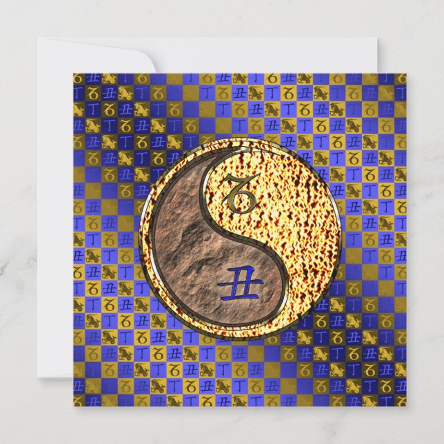 Tarjeta Capricornio y óxido de fuego (Anverso)